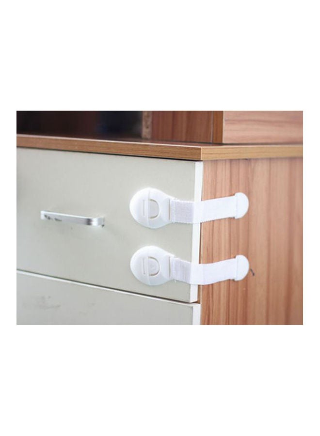 5 Pcs Plastic Drawer Door Cabinet Cupboard Safety Locks - Image 2