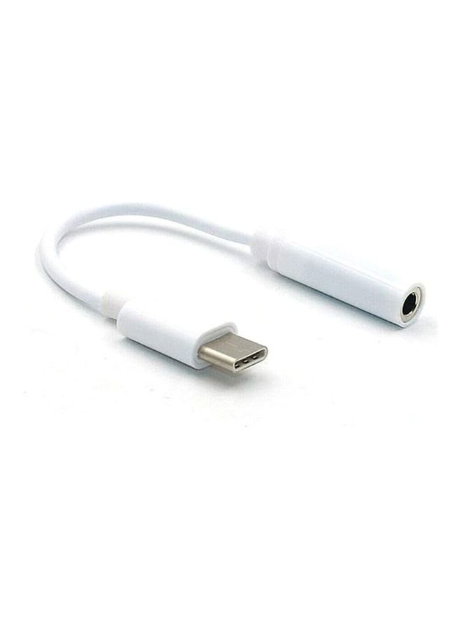 أي سي إس كابل ستيريو من USB Type C 3.1 ذكر إلى 3.5 مم أنثى أبيض - Image 1