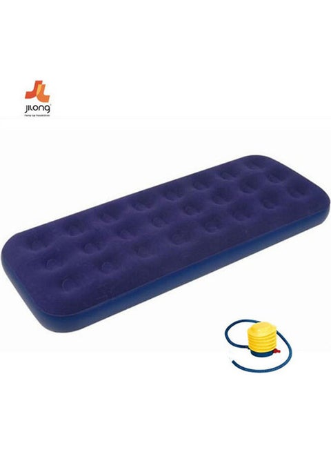 Inflatable Bubble Air Mattress Relax Massage With Air Pumb 191Cm*73Cm*22Cm Combination Blue