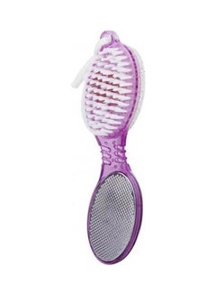 Foot Care 4 In 1 - Pumice, Brush And Foot File - Purple Multicolor