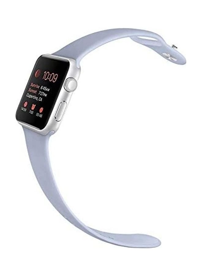 ICS Replacement Silicone Strap For Apple Smartwatch 38-40mm Light Purple - Image 2