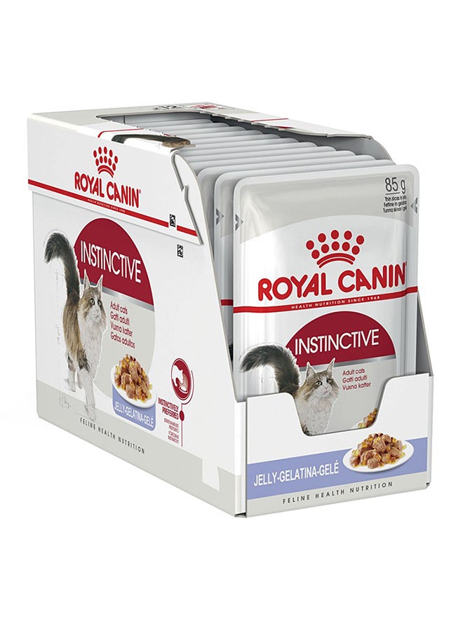 ROYAL CANIN Feline Health Nutrition Instinctive Adult Cats Jelly Wet Food Pouches 85g Pack Of 12 85grams  - Image 1