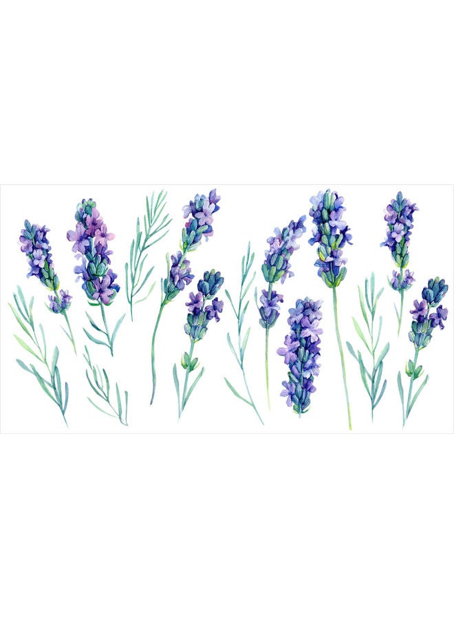 Exquisite Removable PVC Lavender Wall Sticker Multicolour - Image 1
