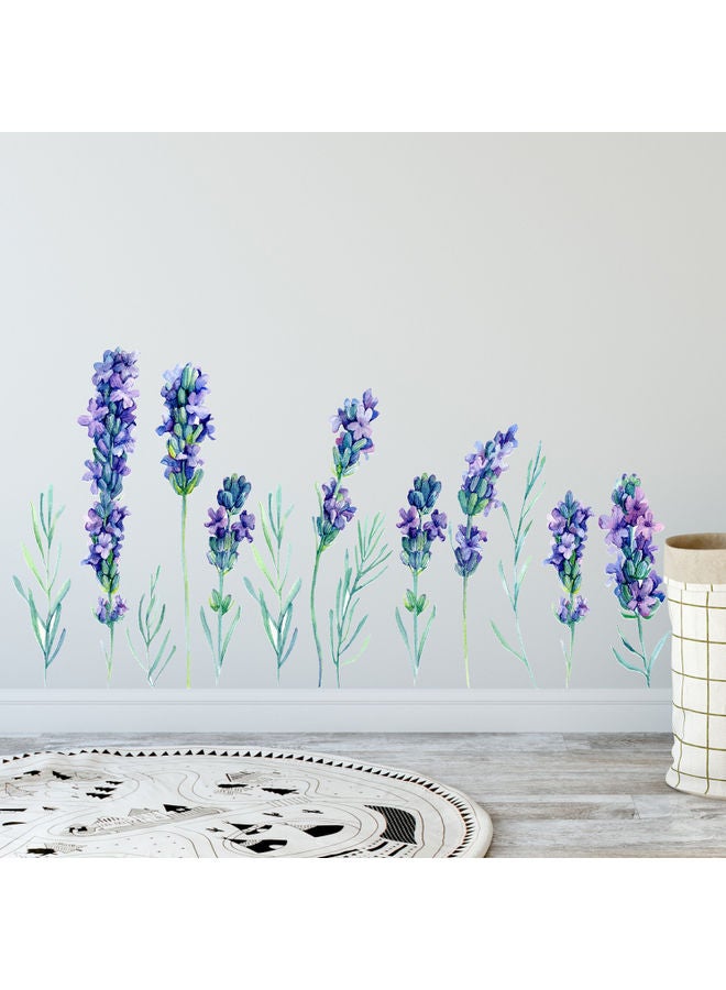 Exquisite Removable PVC Lavender Wall Sticker Multicolour - Image 2