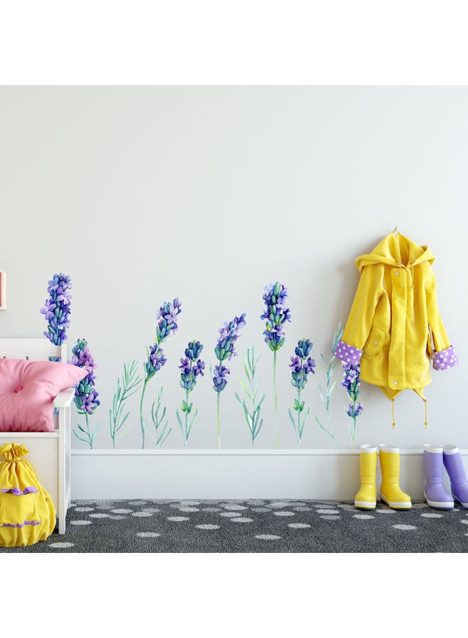 Exquisite Removable PVC Lavender Wall Sticker Multicolour - Image 3