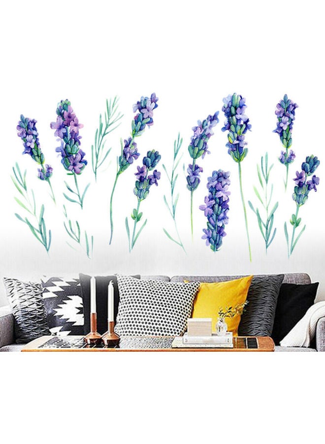 Exquisite Removable PVC Lavender Wall Sticker Multicolour - Image 4