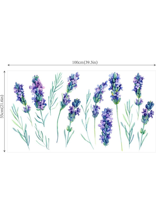 Exquisite Removable PVC Lavender Wall Sticker Multicolour - Image 5