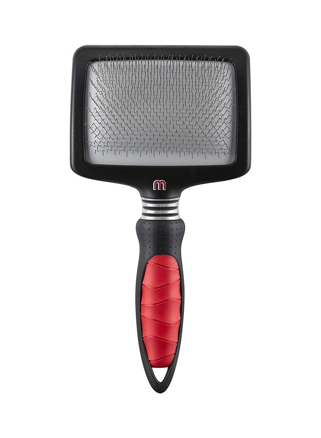 Mikki Hard Pin Slicker Dog Brush Red/Black XL - Image 2
