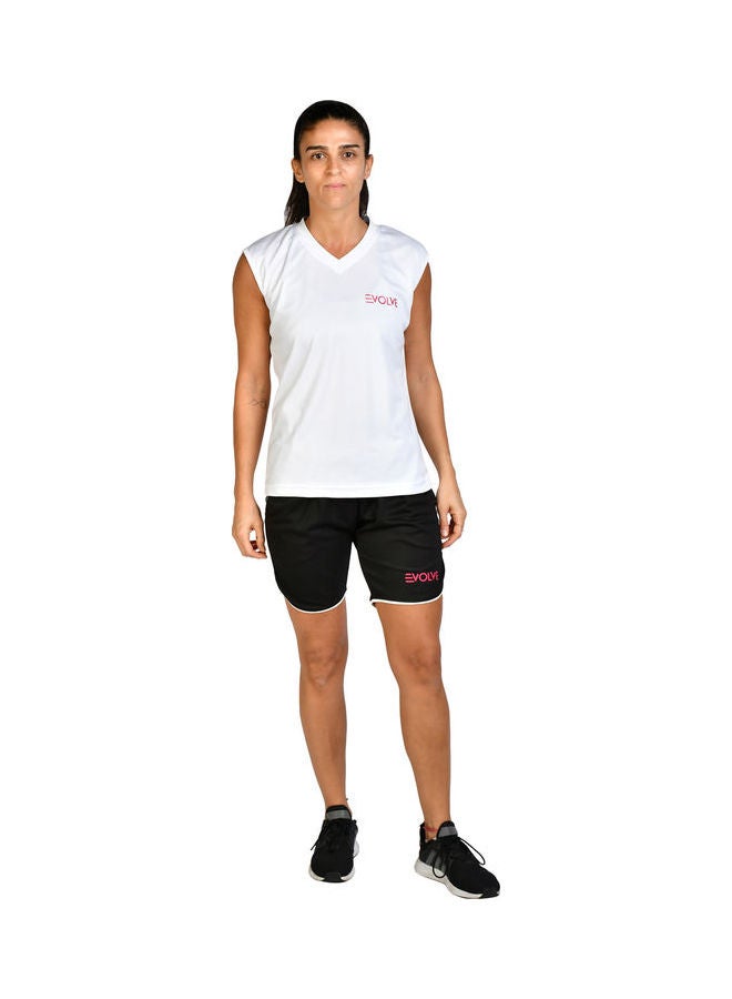 Evolve V-Neck Casual T-Shirt White - Image 1