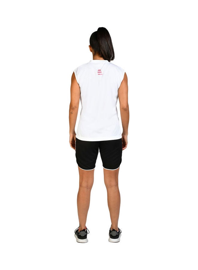 Evolve V-Neck Casual T-Shirt White - Image 2