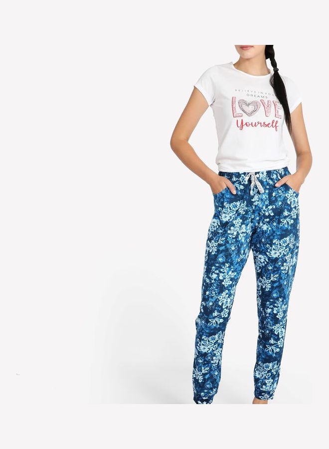 Miss Penny - Mid-Rise Casual Pyjama Navy Blue - Image 1