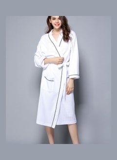 Joychic Belted Soft Couples Robe White  - Image 1