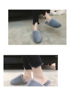 Solid Fluffy Indoor Slippers Grey - v1626283765/N49023310V_5