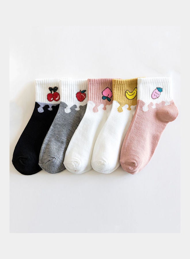 Joychic - Pack Of 5 Pairs Of Printed Socks Multicolour - Image 1