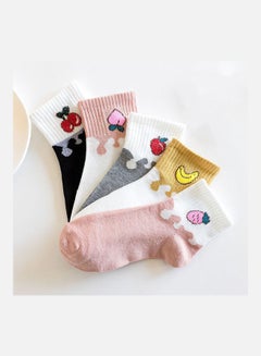 Joychic Pack Of 5 Pairs Of Printed Socks Multicolour  - Image 2