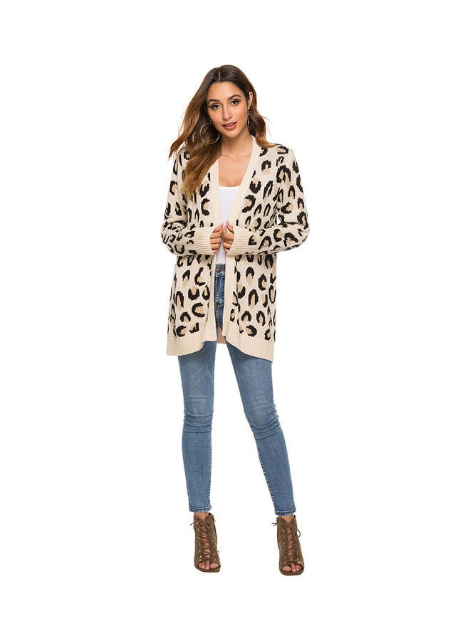 Joychic Leopard Printed Cardigan Multicolour  - Image 4