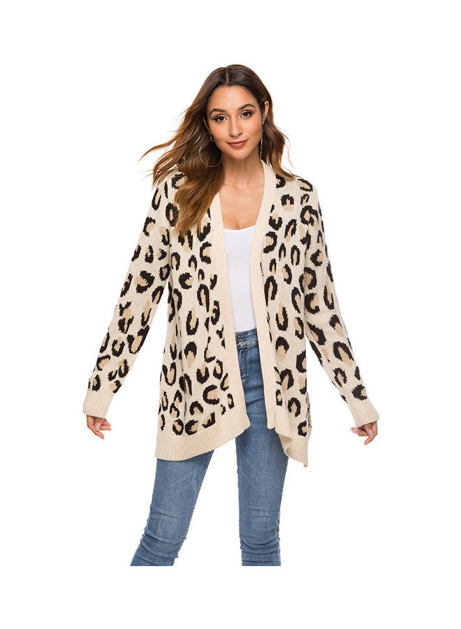 Joychic Leopard Printed Cardigan Multicolour  - Image 5
