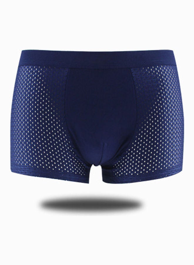 Joychic - Comfortable Mid-Rise Boxers Dark Blue - Image 1