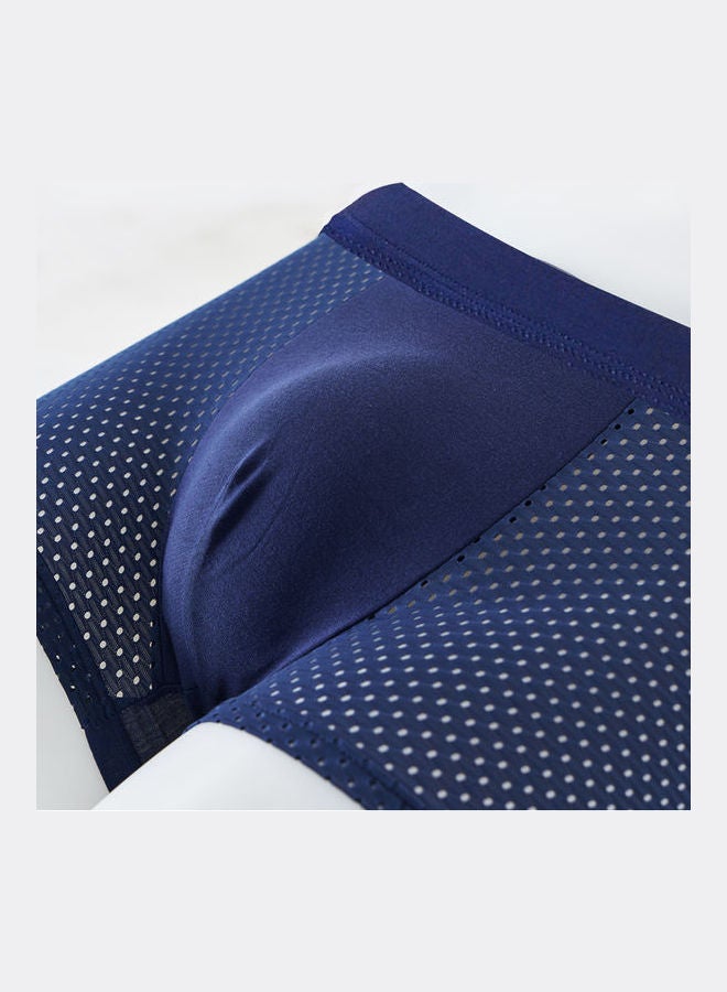 Joychic - Comfortable Mid-Rise Boxers Dark Blue - Image 1