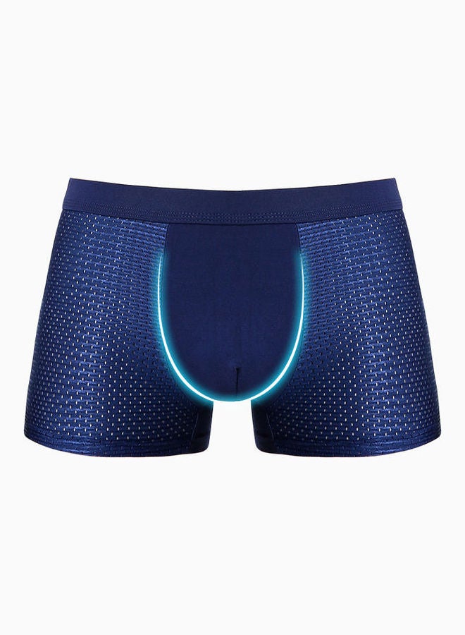 Joychic - Comfortable Mid-Rise Boxers Dark Blue - Image 1