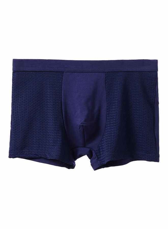 Joychic - Comfortable Mid-Rise Boxers Dark Blue - Image 1