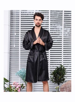 Joychic Long Sleeves Casual Robe Black  - Image 2