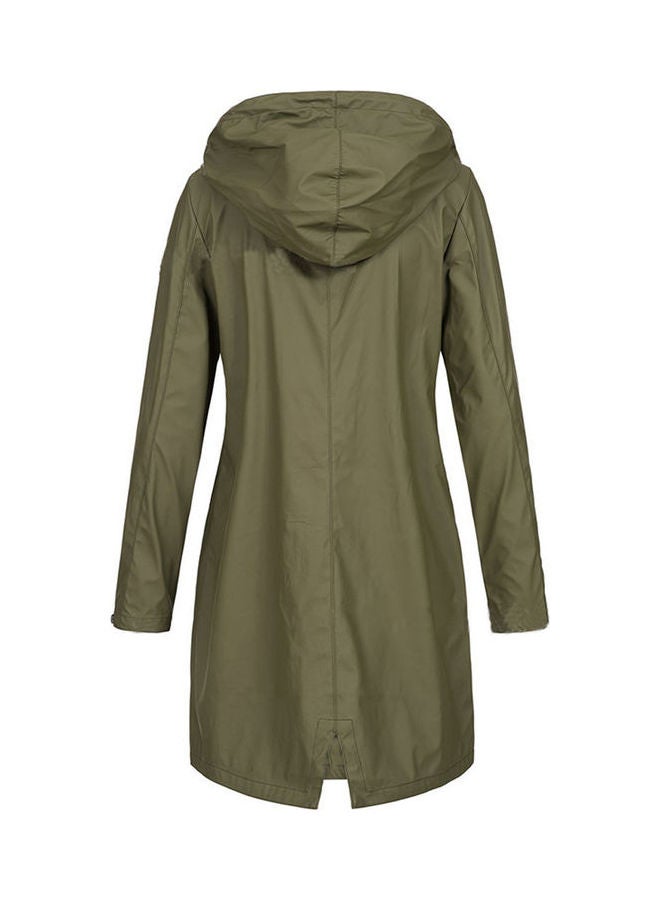 جوي شيك جاكيت شتوي خريفي بتصميم متوسط أخضر - Image 2