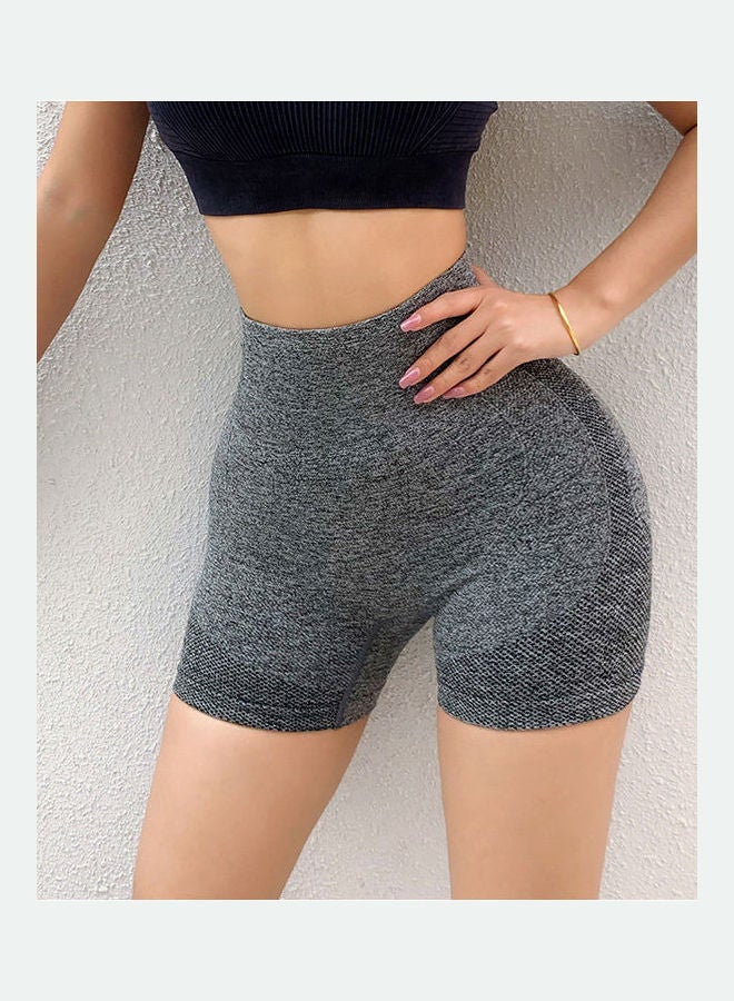 Joychic High Waist Butt Lifting Yoga Shorts Grey