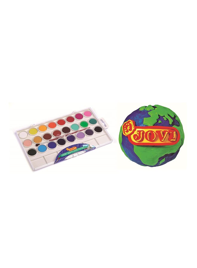 18-Piece Watercolour Pill Case Multicolour