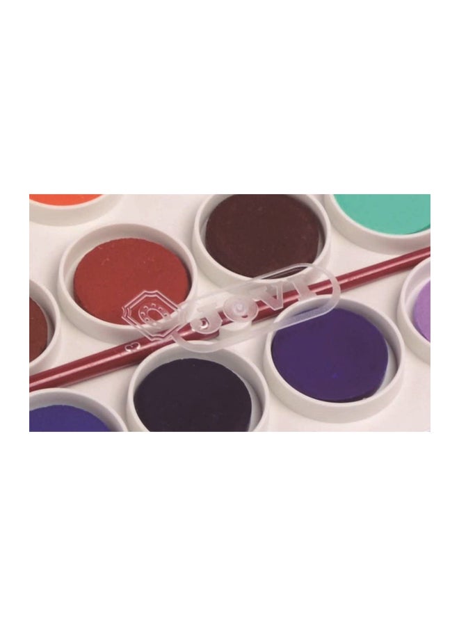 18-Piece Watercolour Pill Case Multicolour
