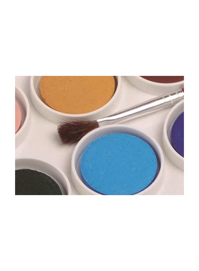 18-Piece Watercolour Pill Case Multicolour