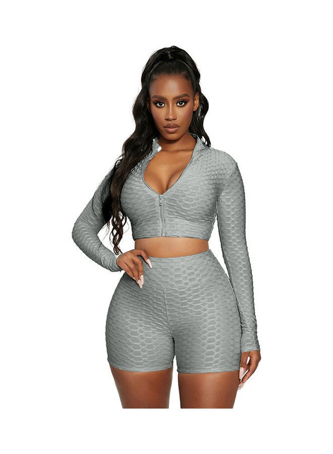 Joychic 2-Piece Activewear Set Grey - Image 1
