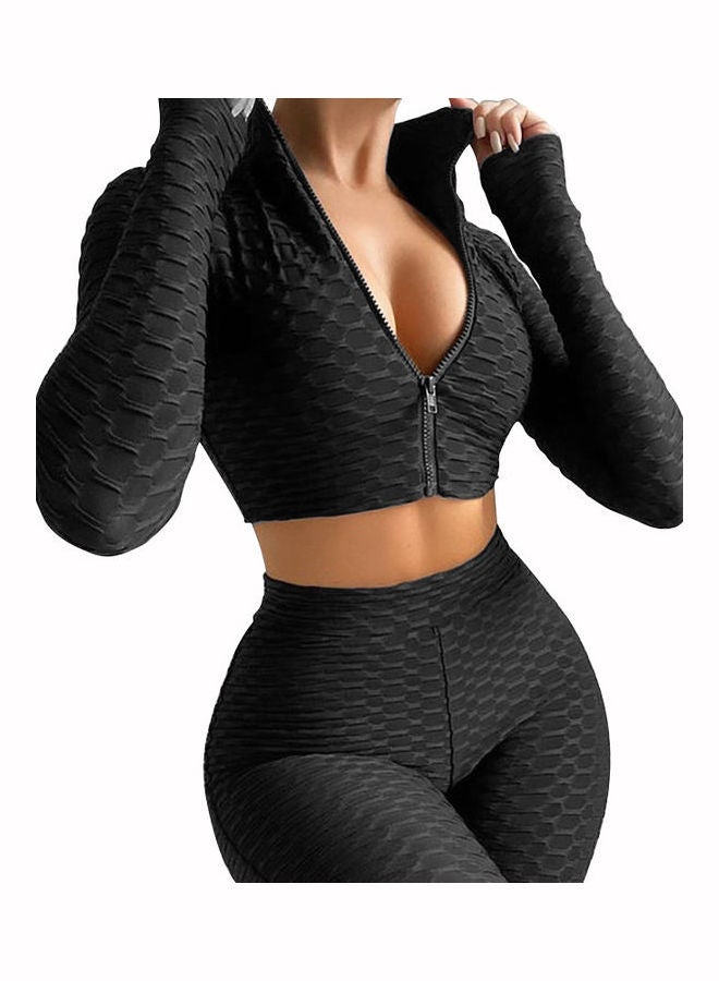 Joychic - 2-Piece Activewear Set Black - Image 1