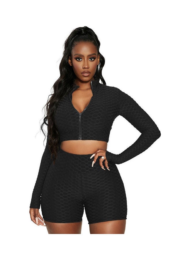 Joychic - 2-Piece Activewear Set Black - Image 1