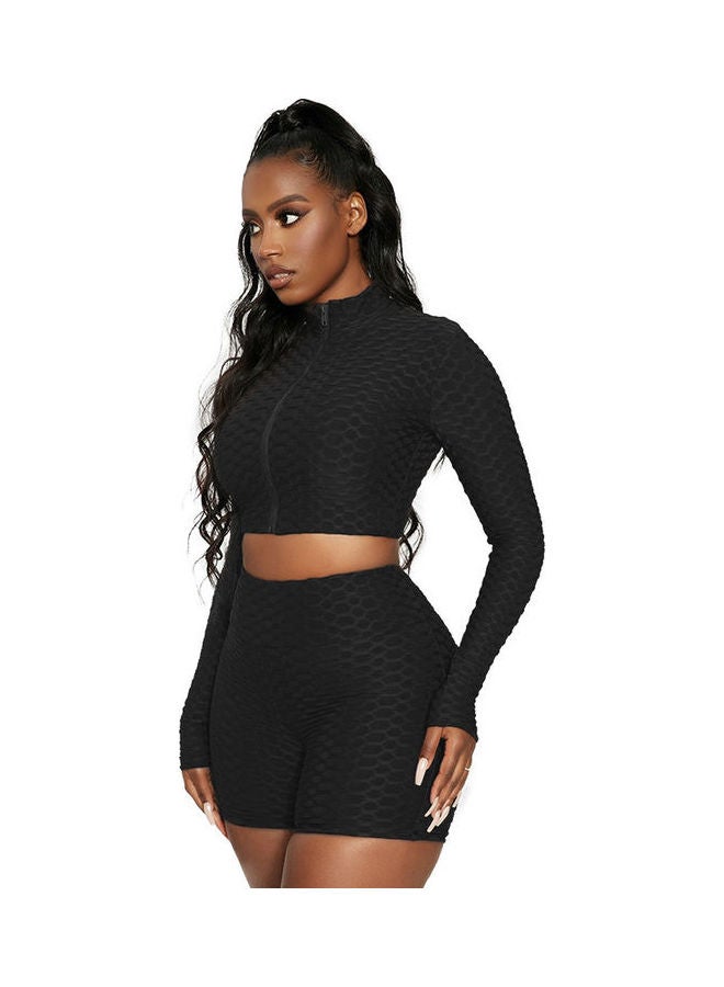 Joychic - 2-Piece Activewear Set Black - Image 1