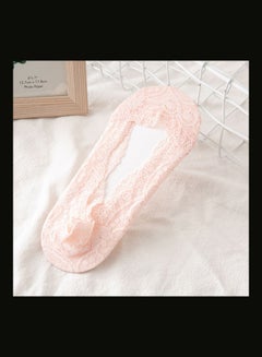 Joychic Pack Of 5 Pairs Of Lace Low Cut Socks Multicolour  - Image 5