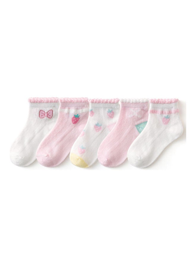 Joychic - 5 Pack Of Print Ankle Socks Multicolour - Image 1