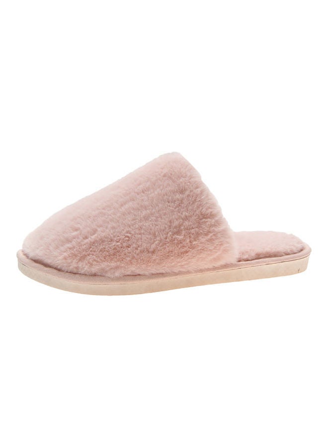 Joychic - Solid Fluffy Indoor Slippers Pink - Image 1