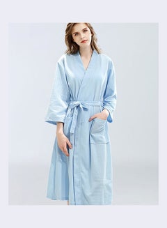 Joychic Pocket Detail Night Robe Blue  - Image 1