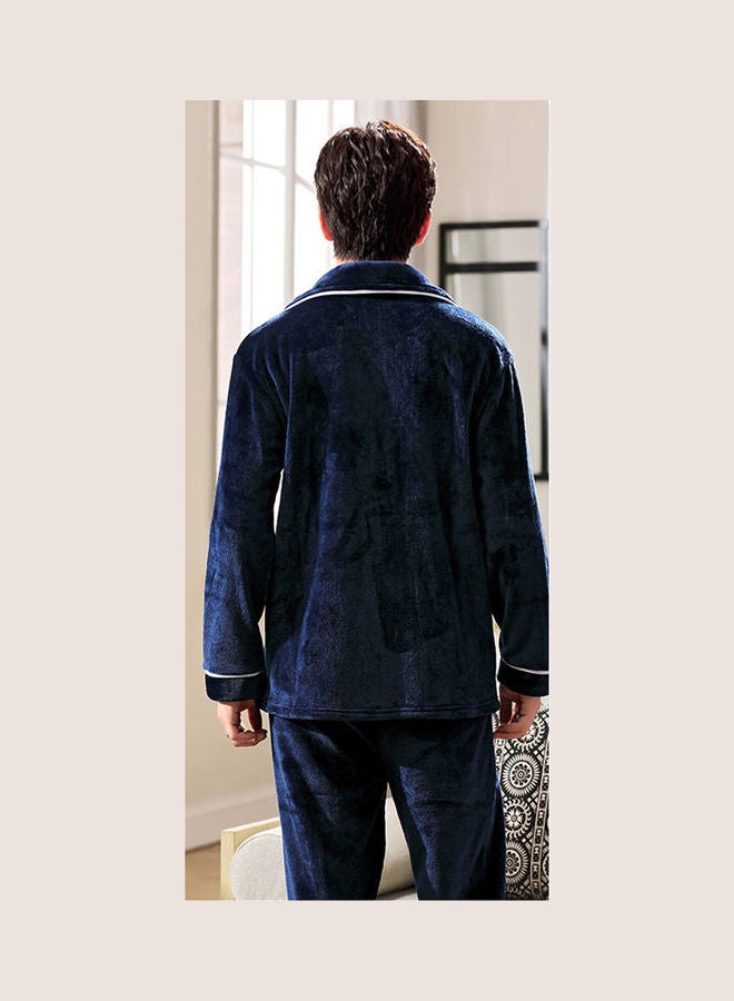 Joychic - 2-Piece Nightwear Pyjama Set Dark Blue - Image 1