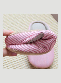 Striped Slip-On Bedroom Slippers Pink - v1626287451/N49023324V_5