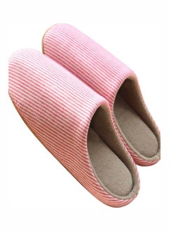 Striped Slip-On Bedroom Slippers Pink - v1626287452/N49023324V_1