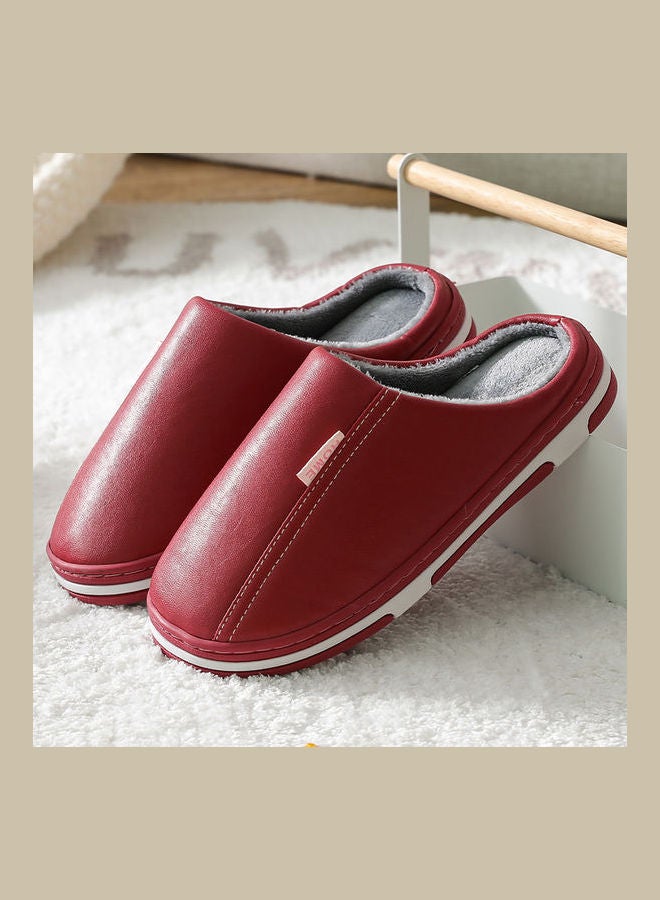 Joychic - Anti-Skid Bedroom Slippers Red - Image 1