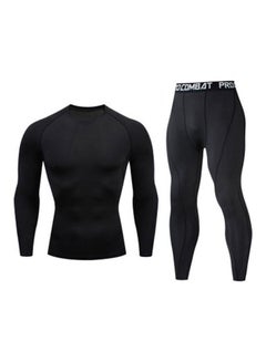 Long Sleeves T-Shirt And Pants Black - v1626288257/N49048240V_1