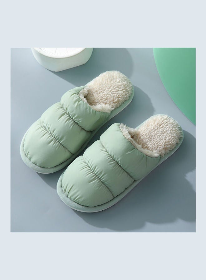 Cotton Bedroom Slippers Green - v1626288618/N49023187V_2