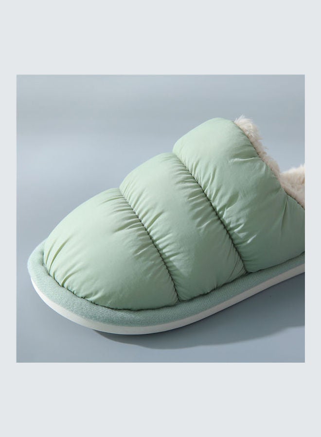 Cotton Bedroom Slippers Green - v1626288618/N49023187V_4