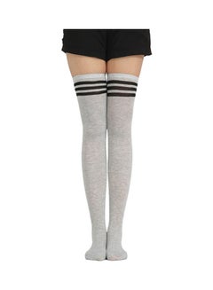 Joychic Pair Of 3 Pairs Of Striped Thigh High Tights Multicolour  - Image 3