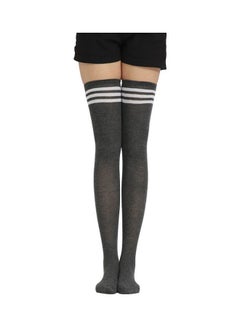 Joychic Pair Of 3 Pairs Of Striped Thigh High Tights Multicolour  - Image 2