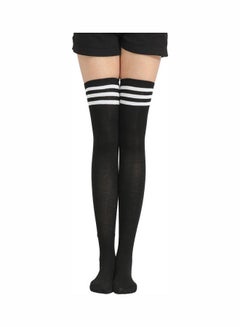 Joychic Pair Of 3 Pairs Of Striped Thigh High Tights Multicolour  - Image 4