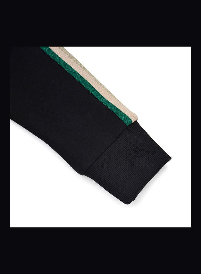 ماركة غير محددة Comfortable Stripes Joggers Black  - Image 4